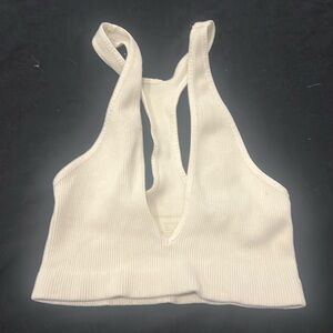 Free People M/L Racerback Bralette Cream